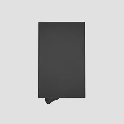Pasjeshouder uitschuifbaar | Aluminium | RFID bescherming | 1-7 pasjes | Zwart