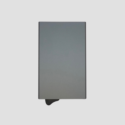 Pasjeshouder uitschuifbaar | Aluminium | RFID bescherming | 1-7 pasjes | Grijs